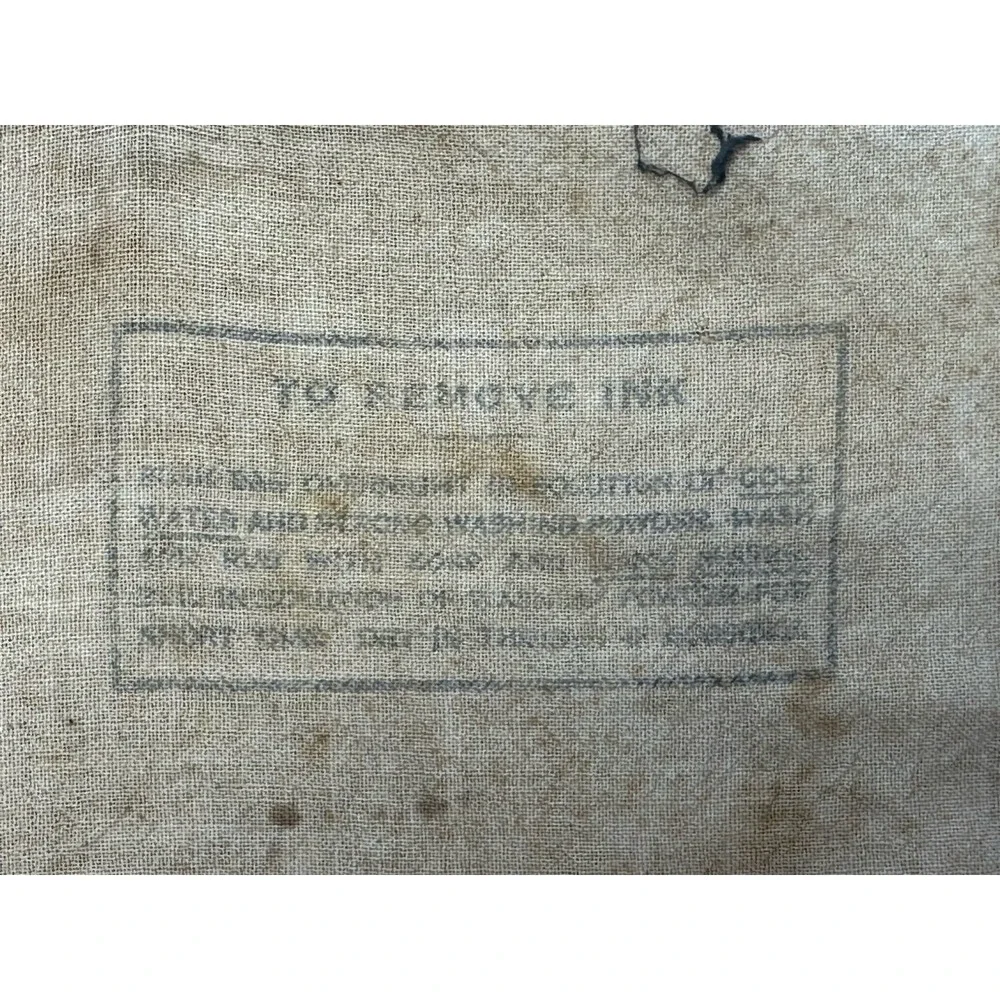 Vintage Cayuga Chicken Feed Bag‎ Beacon Milling Co Laying Mash Indian Chief Head